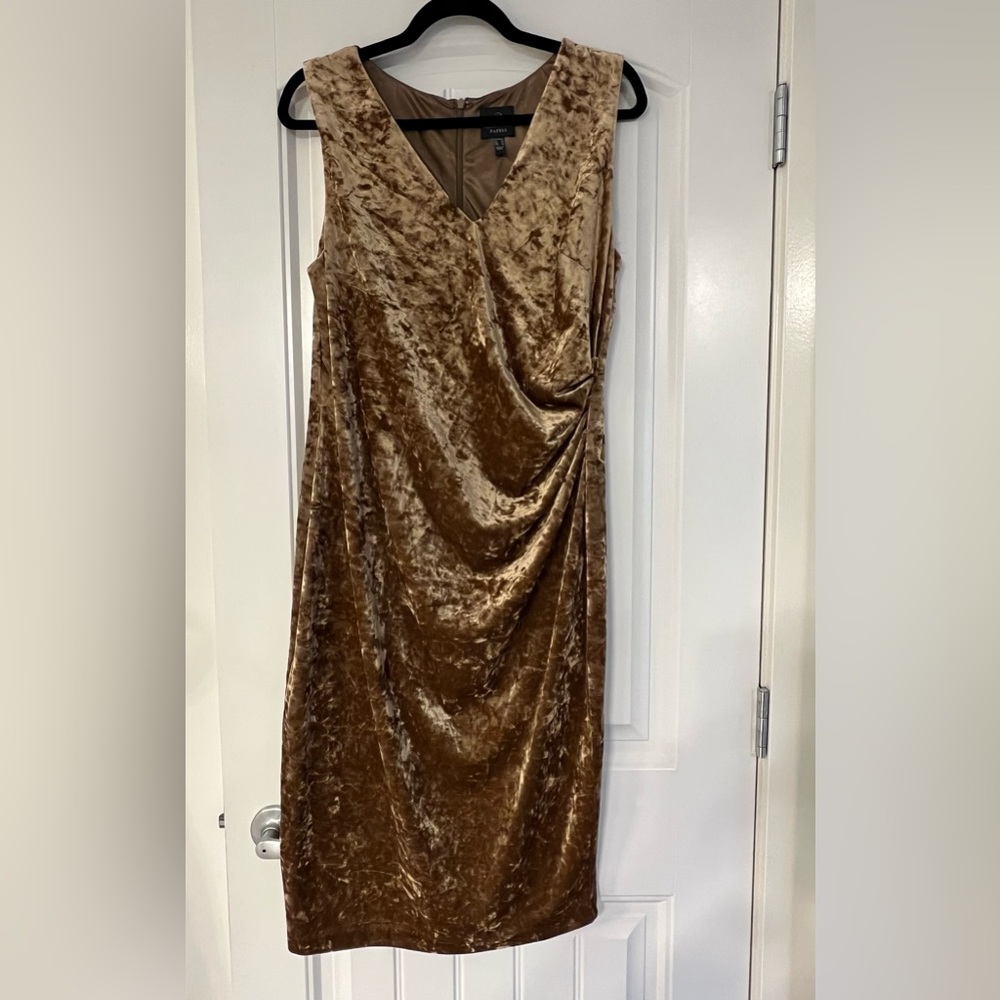 Rich crushed velvet sheath dress